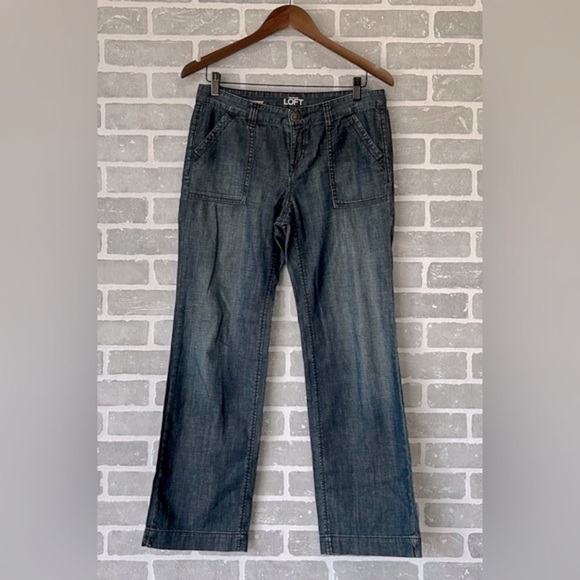 Ann Taylor | Loft Jeans | Modern Trouser | Women’s size 4P | Wide Leg - Picture 1 of 11